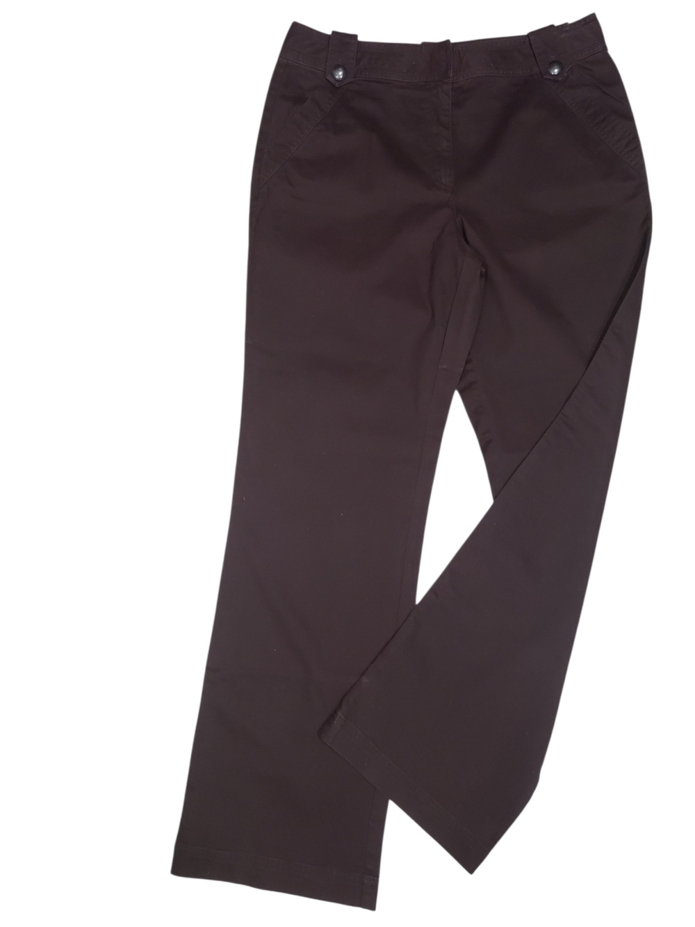 Talbots Stretch Women's Dark Brown Khaki Pants Size 12
